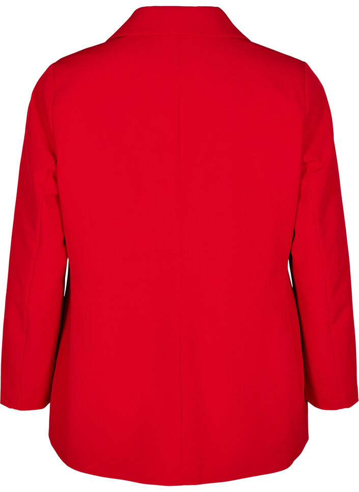 Classic blazer with button closure, Red, Packshot image number 1