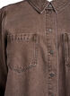 Coloured denim shirt with chest pockets, Brown, Packshot image number 2