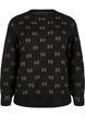 Patterned pullover, Black Mel. Nomad, Packshot image number 0