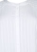 Long viscose shirt with striped structure, Bright White, Packshot image number 2