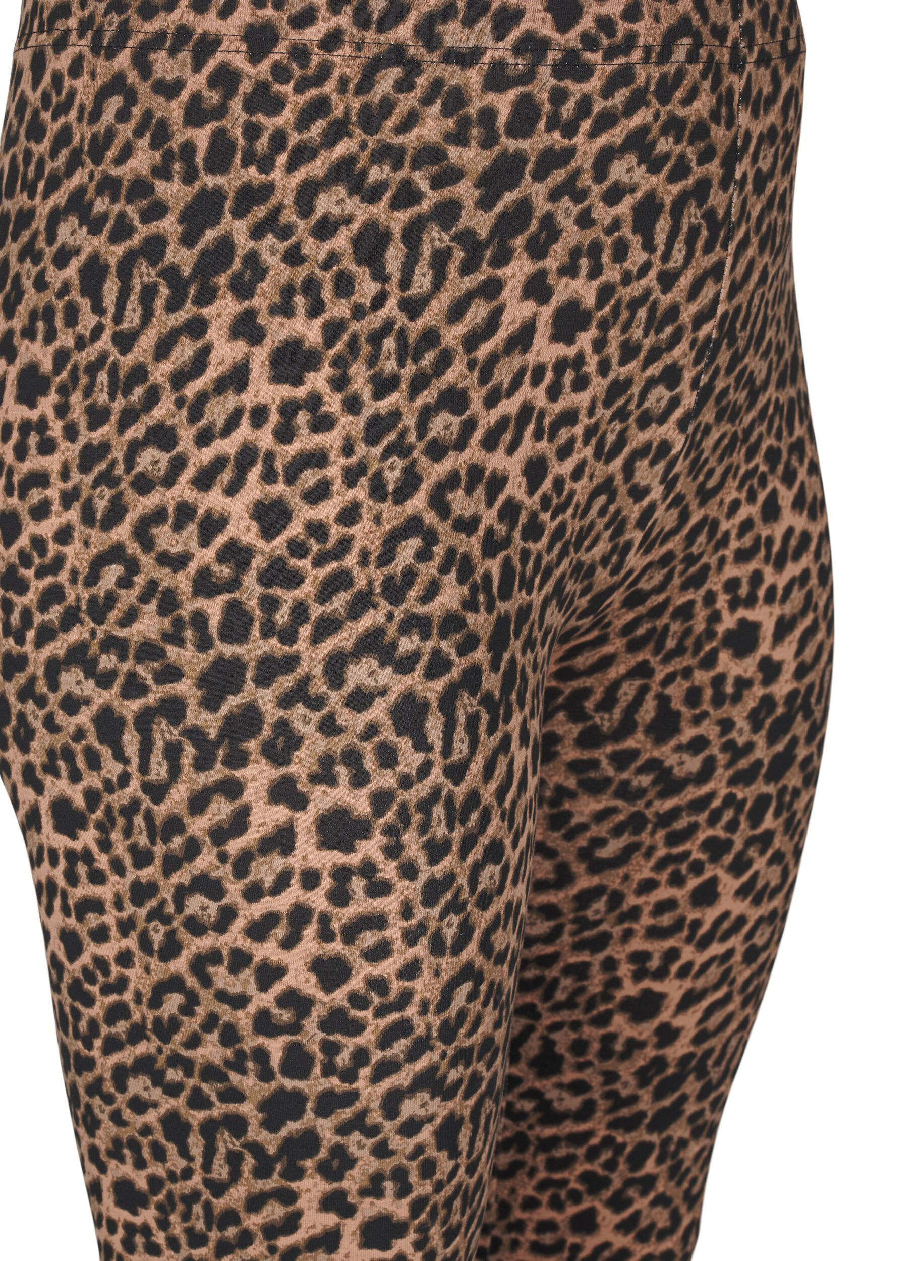 Zizzifashion Viscose leggings with zebra print, Black, Packshot image number 2