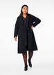 Long wool coat with pockets, Black, Model image number 2