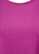 Short sleeve cotton blend T-shirt, Purple, Packshot image number 2
