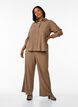 FLASH - Shirt with texture, Brown, Model image number 1