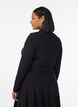 Long-sleeved blouse with high neck, Black, Model image number 2