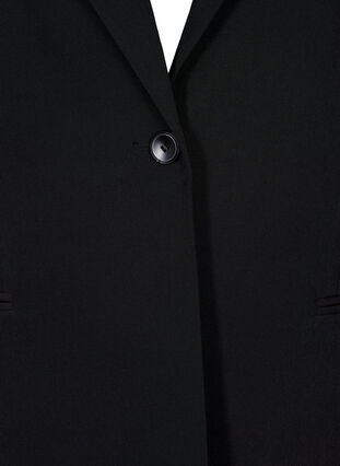 Blazer with a single button closure, Black, Packshot image number 2