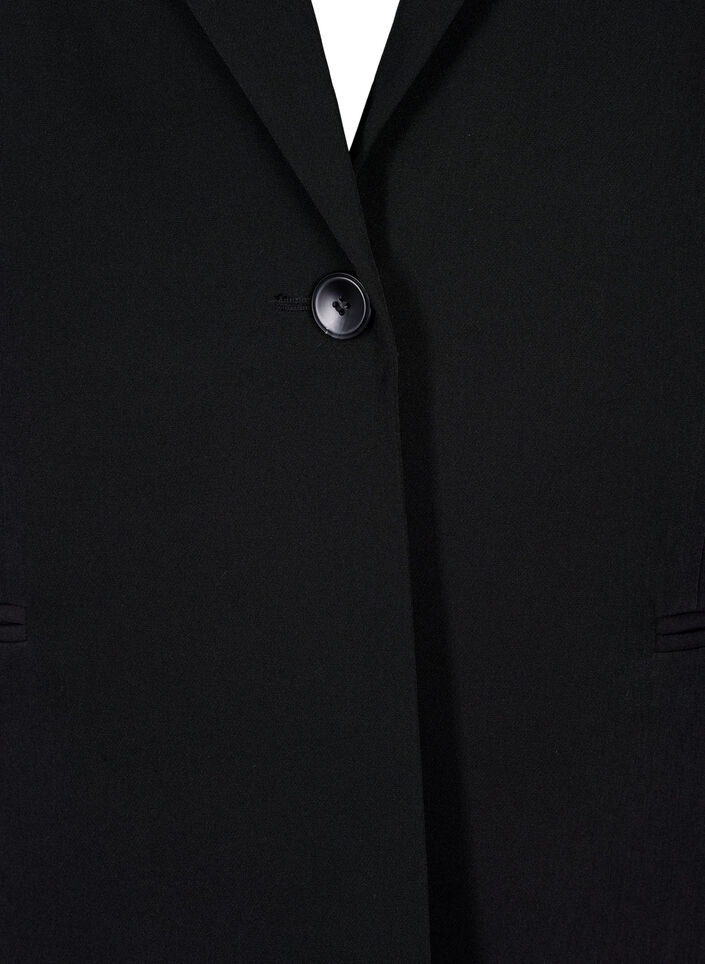Blazer with a single button closure, Black, Packshot image number 2