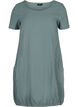 Short-sleeved cotton dress, Green, Packshot image number 0