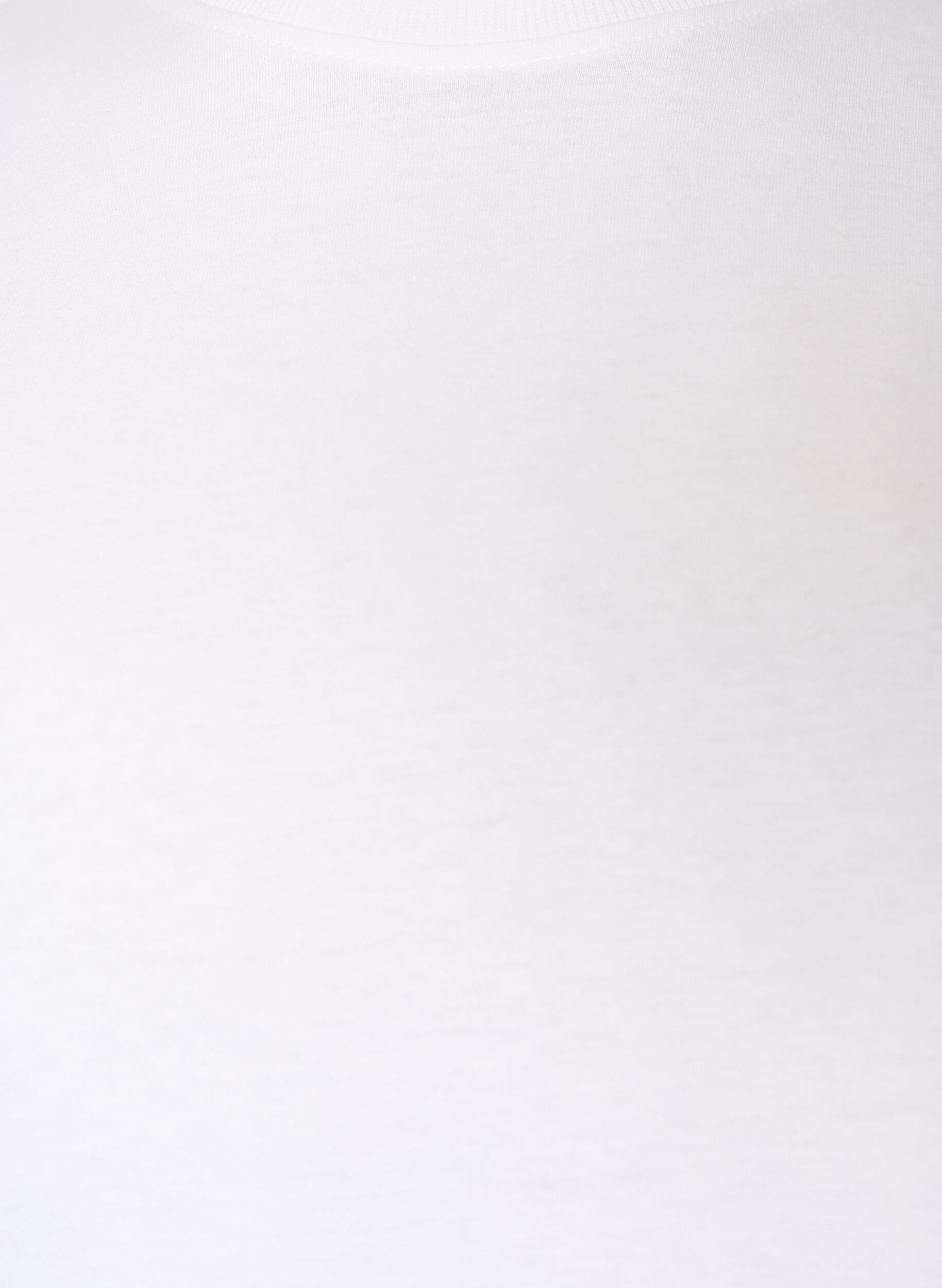 Zizzifashion Cotton T-shirt with print, White, Packshot image number 2