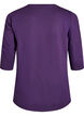 Sports top with 3/4 sleeves, Purple, Packshot image number 1