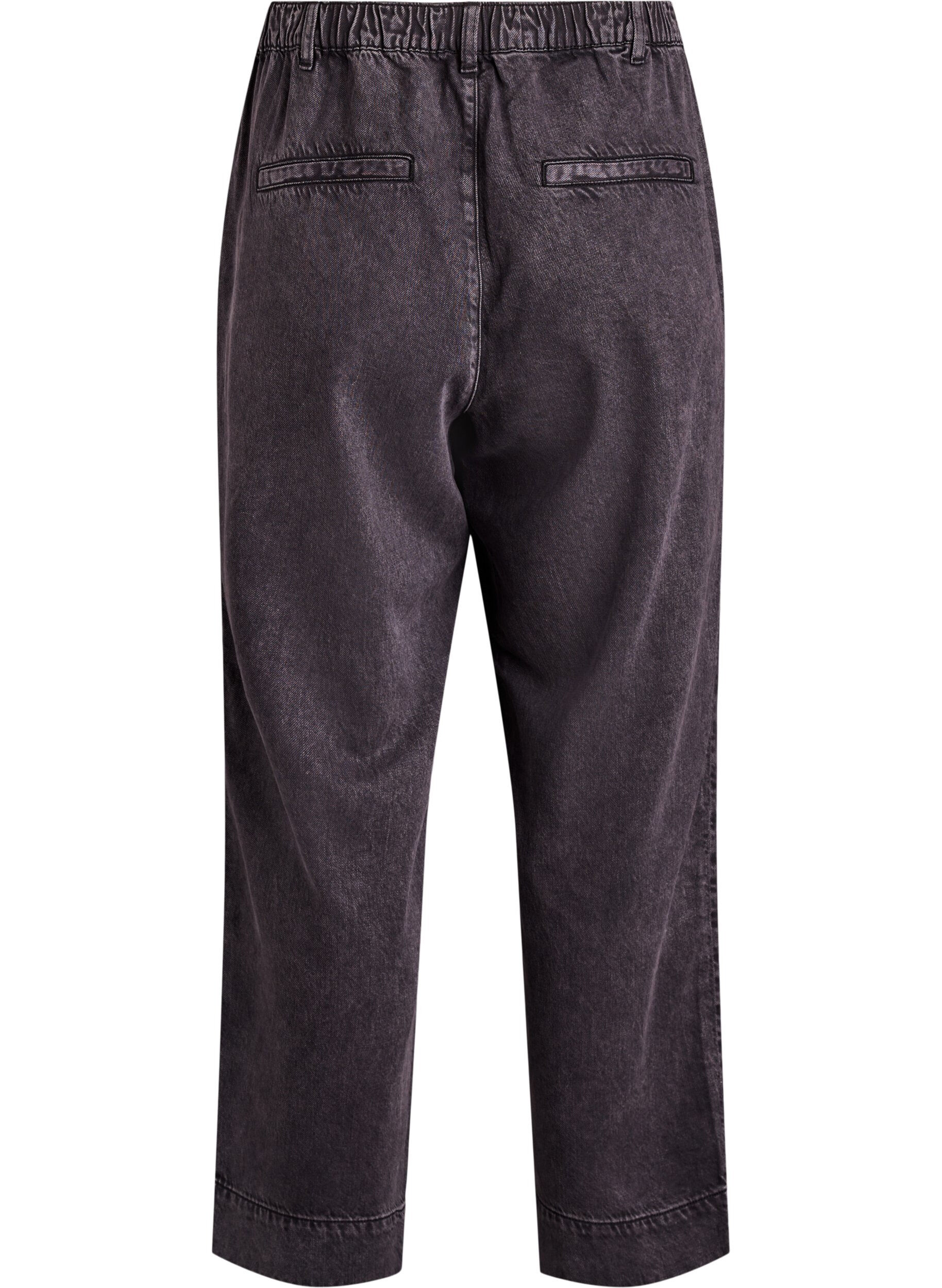 Zizzifashion Wide jeans with an elastic waistband, Grey, Packshot image number 1