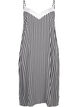 FLASH - Striped strap dress in viscose, Black White Stripe, Packshot image number 0