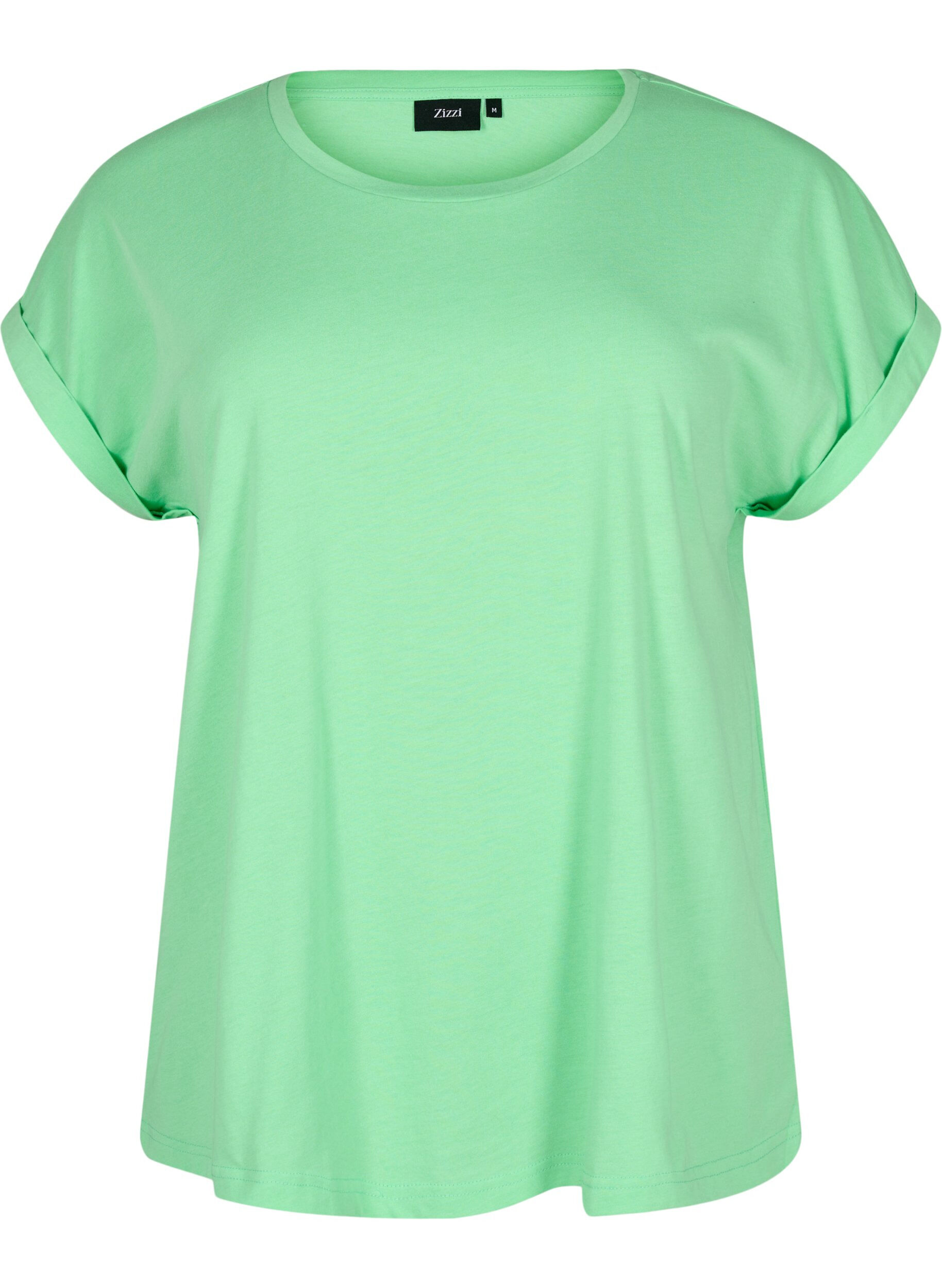 Short sleeve cotton blend T-shirt