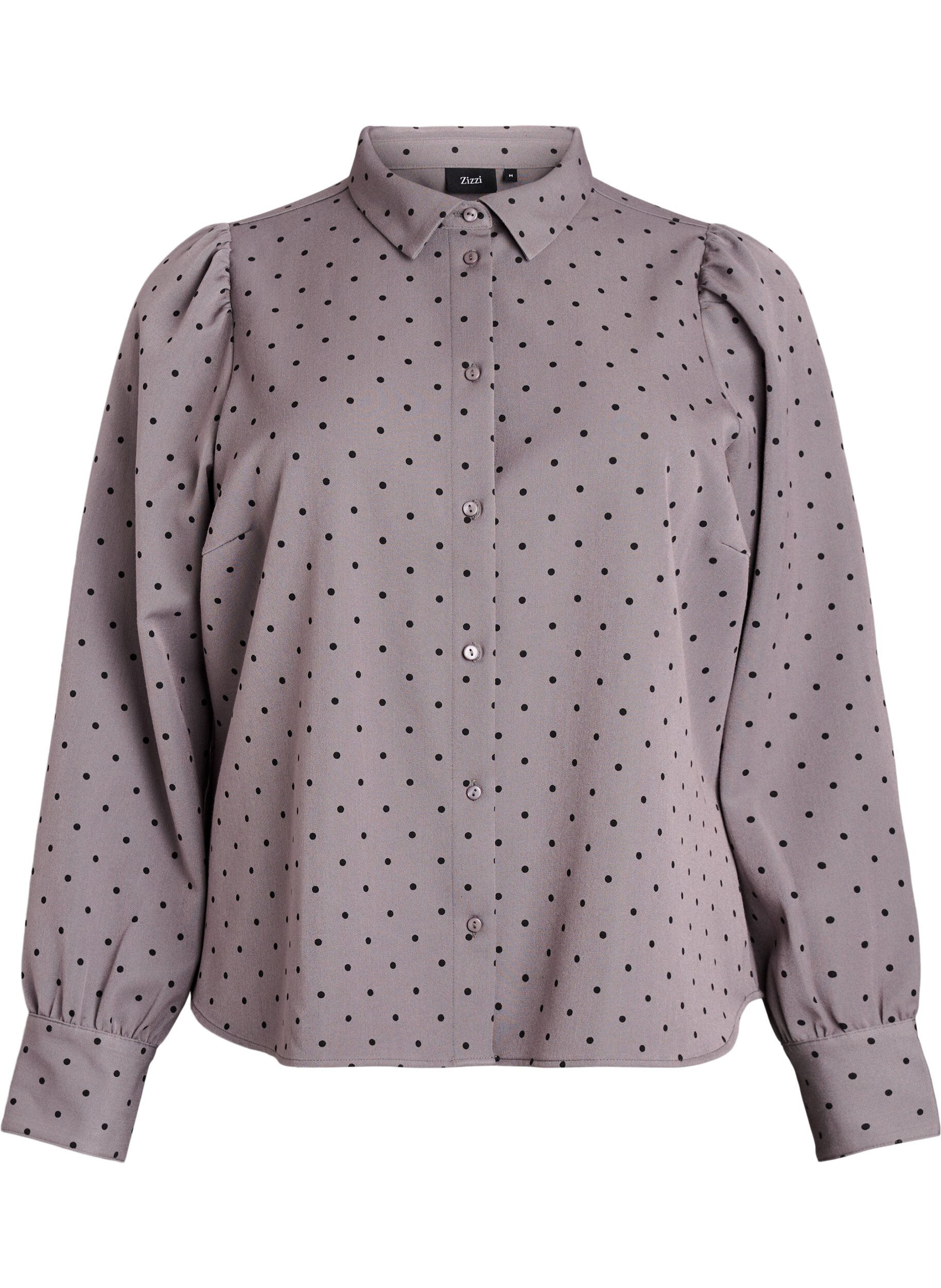 Shirt with collar and dots