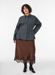 Cotton shirt with a checked pattern and concealed button fastening, Blue, Model image number 1