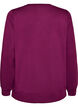 Long-sleeved jersey blouse with a round neck, Purple, Packshot image number 1