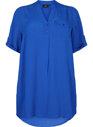Viscose tunic with short sleeves, Surf the web, Packshot image number 0