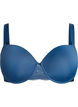 Moulded bra with mesh, Blue, Packshot image number 0
