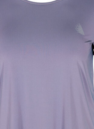 Short-sleeved sports t-shirt, Purple As Sample, Packshot image number 2