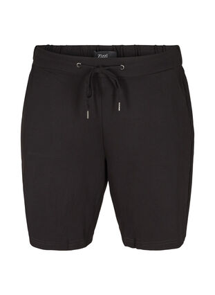 Plain-coloured shorts with pockets, Black, Packshot image number 0