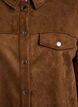 Faux suede shirt, Brown, Packshot image number 2