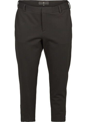 Classic trousers with lace, Black, Packshot image number 0