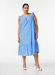 Midi dress in cotton with ruffle details, Light Blue, Model image number 0