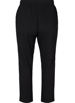 Loose cotton trousers, Black, Packshot image number 1