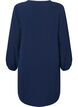 Long-sleeved V-neck dress, Navy, Packshot image number 1
