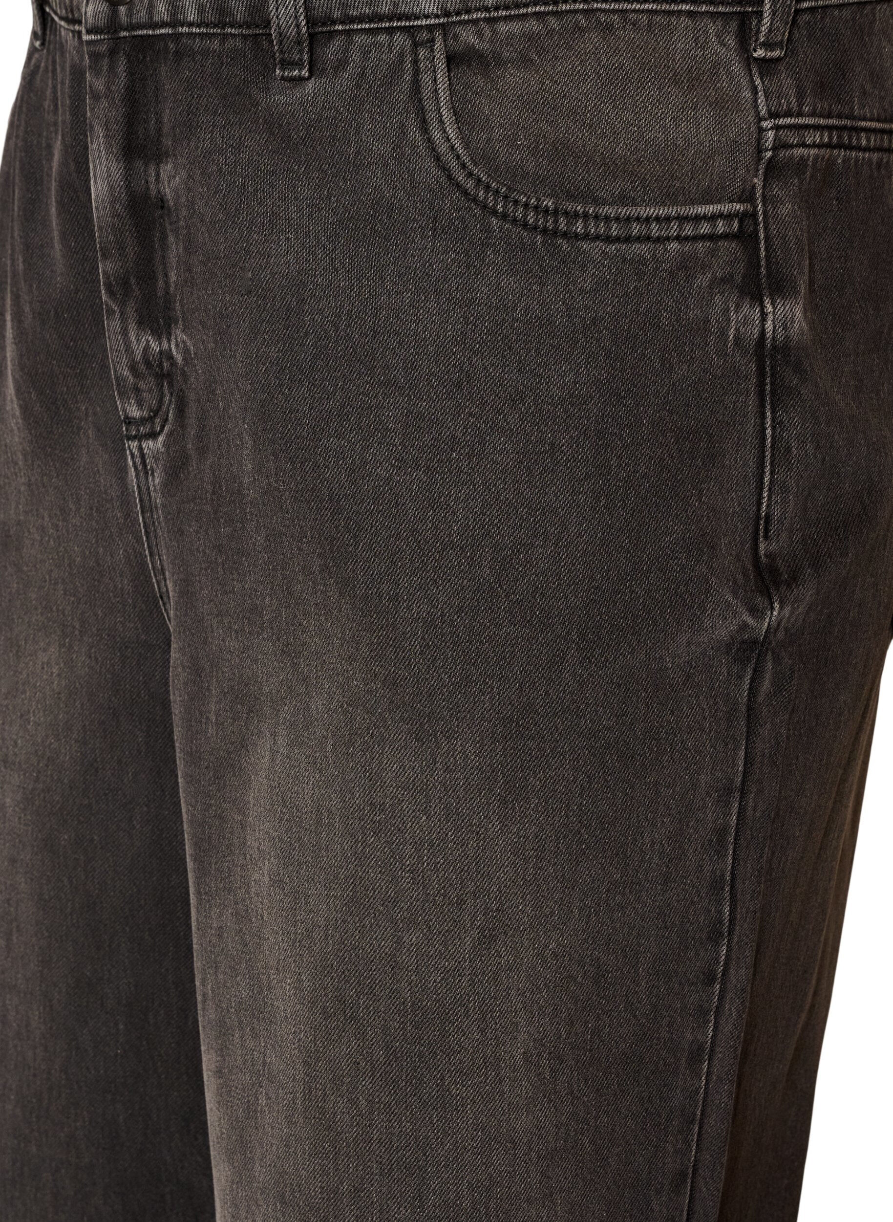 ZizzifashionKiana straight fit jeans with a high waist, Black, Packshot image number 2