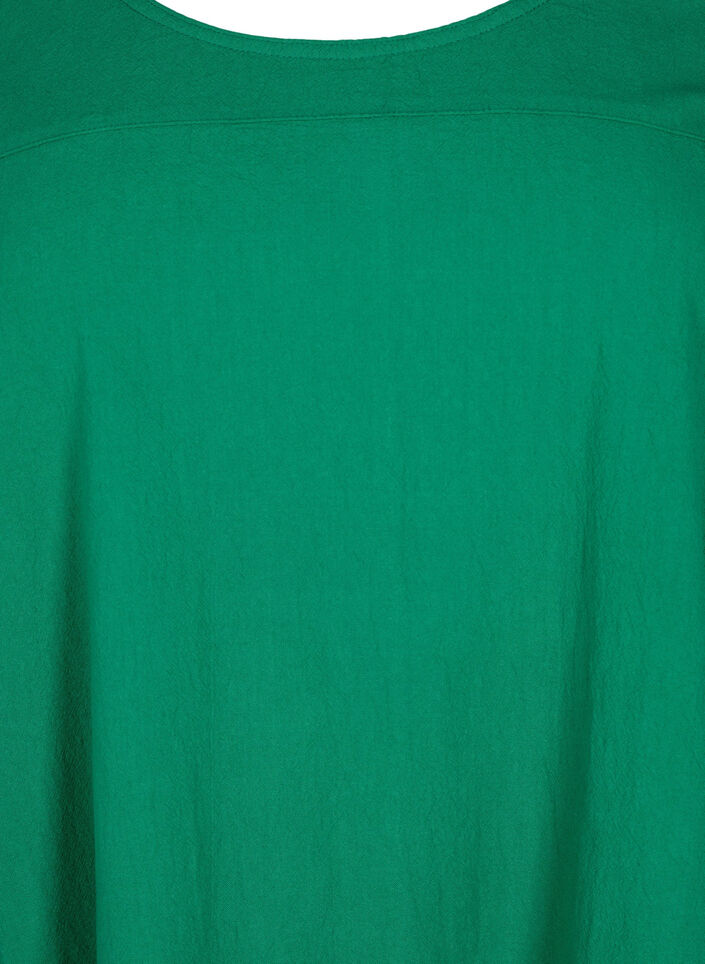 Short sleeve cotton dress, Green, Packshot image number 2