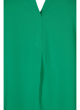 Short-sleeved v-neck blouse, Jolly Green, Packshot image number 2