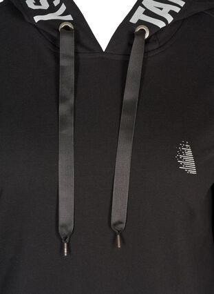 Hooded sweatshirt, Black, Packshot image number 2