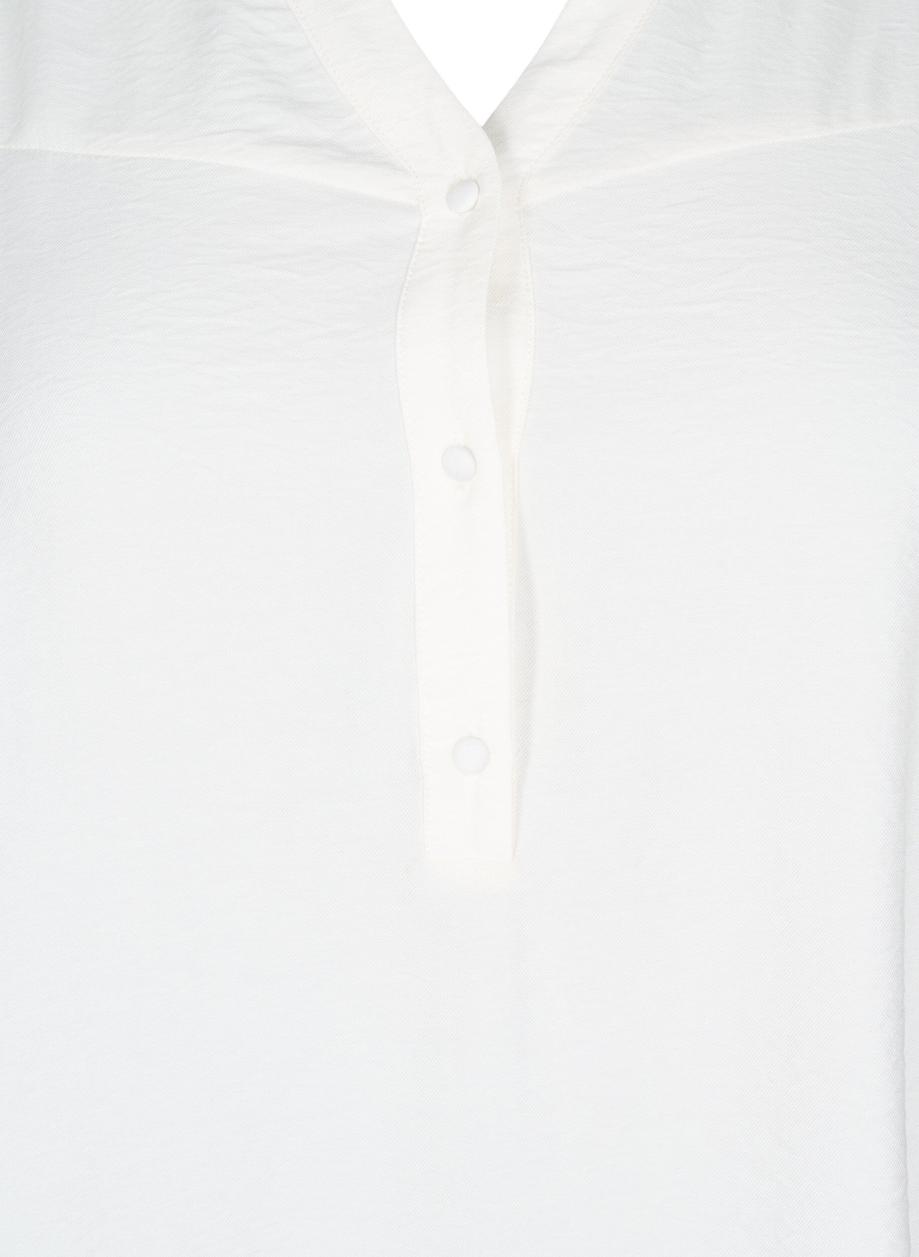 Zizzifashion Blouse with ruffle collar, Vanilla, Packshot image number 2