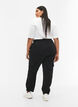 Cropped cargo pants with adjustable elastic, Black, Model image number 1