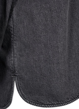 Loose-fitting denim jacket with buttons, Grey Denim, Packshot image number 3