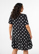 Dress in viscose with cutline, Black, Model image number 2