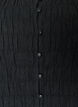 Sleeveless cotton and linen top with smock, Black, Packshot image number 2