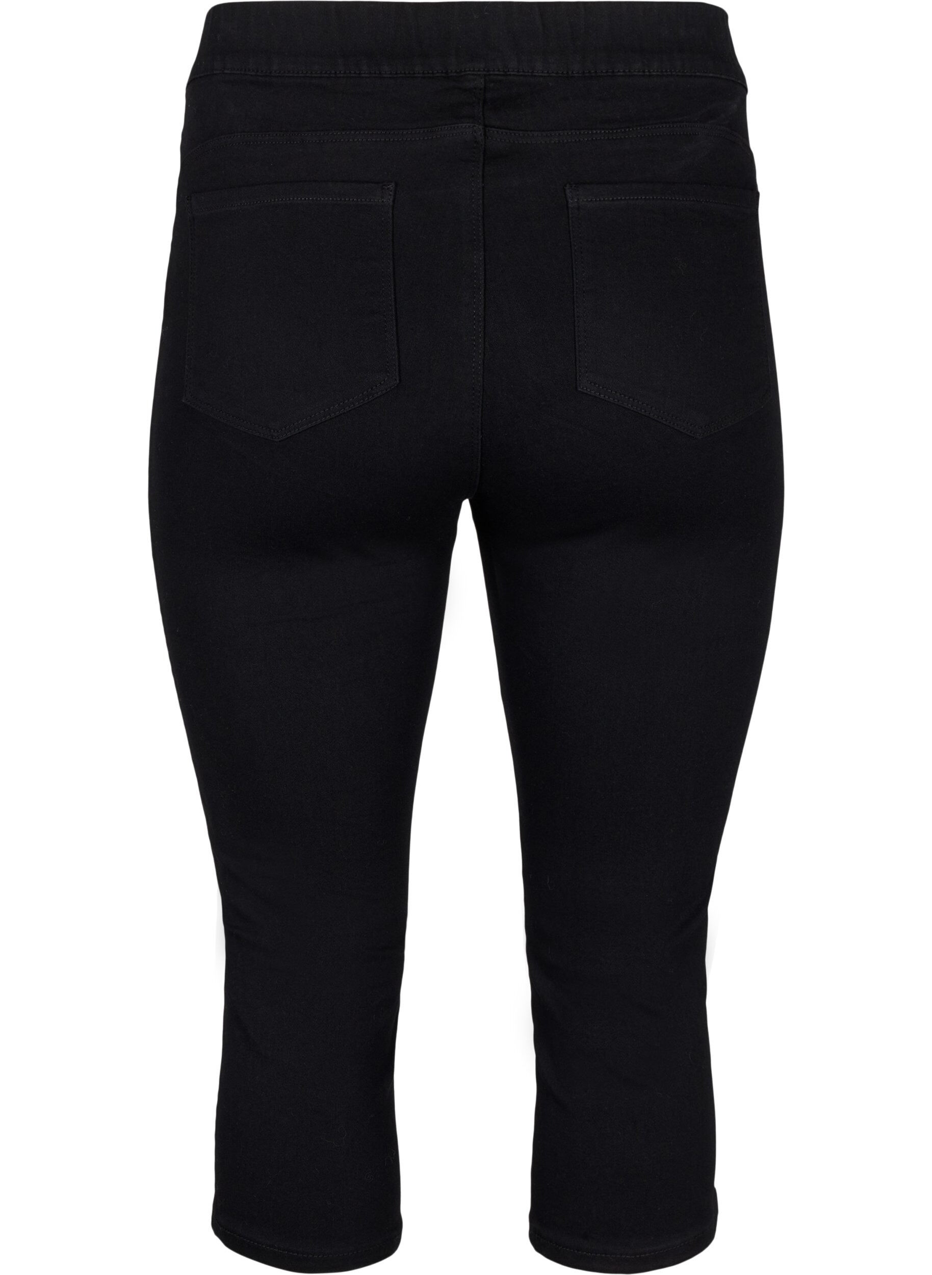 Zizzifashion Denim knickers with elastic waistband, Black, Packshot image number 1