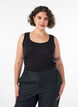Fitted top with motif, Black, Model image number 0