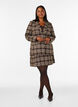 Checked blazer with pockets and back vent, Brown, Model image number 1