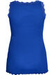 Top with lace trim, Blue, Packshot image number 1
