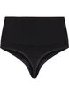 Seamless G-string with a regular waist, Black, Packshot image number 1