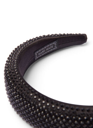 Hairband with black jewels, Black, Packshot image number 2