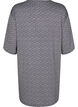 Patterned dress with 3/4 sleeves, Blue, Packshot image number 1