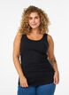 Cotton basic top, Black, Model image number 0