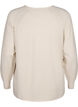 Knitted blouse with Raglan sleeves, Birch Mel., Packshot image number 1