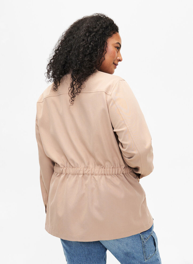 Army jacket with drawstring waist, Lark, Model image number 1