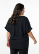 Loose blouse with short sleeves, Black, Model image number 2
