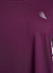 Workout top with 3/4 sleeves, Purple, Packshot image number 2